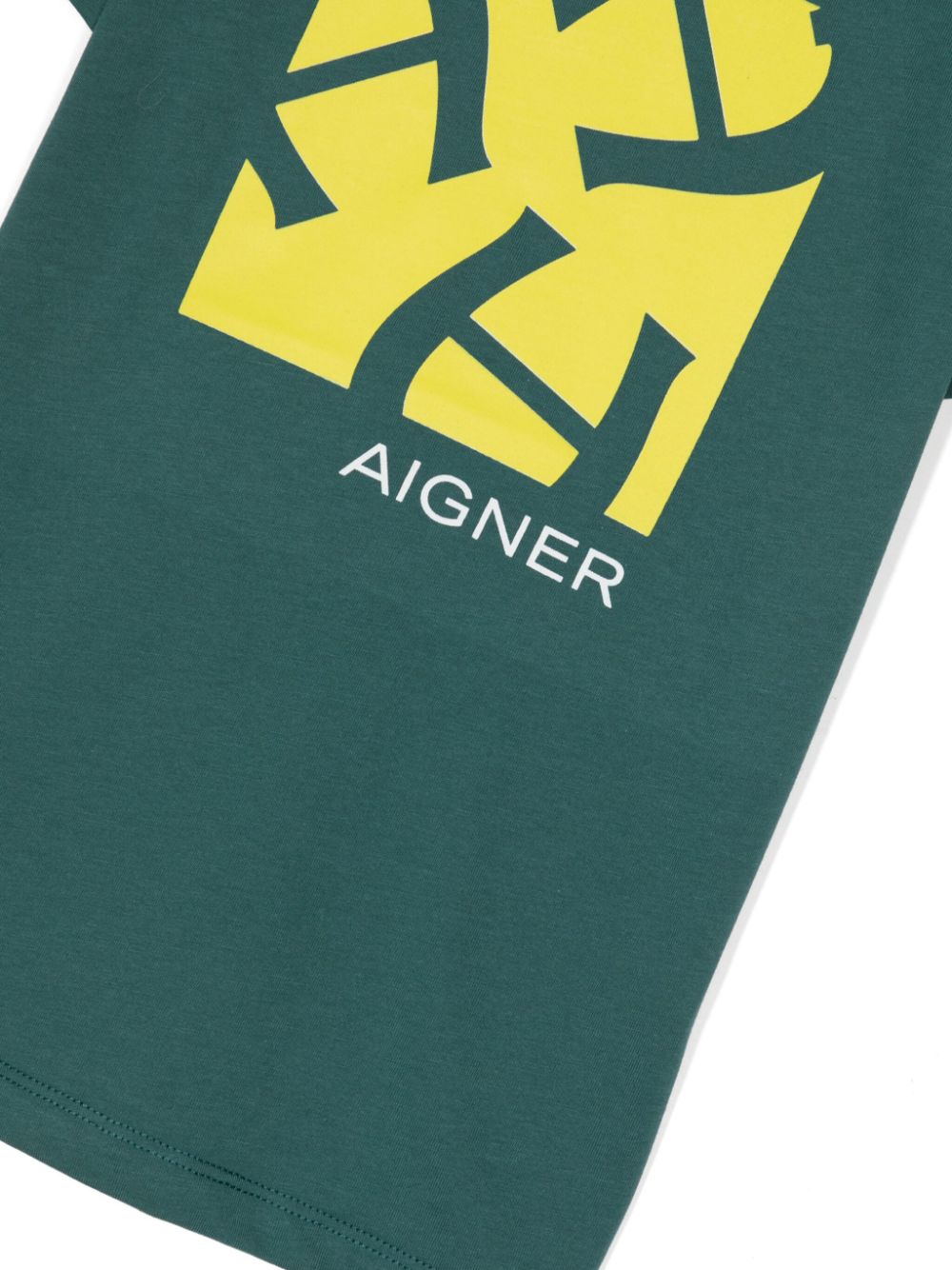 Aigner Kids T-shirt met logoprint Groen