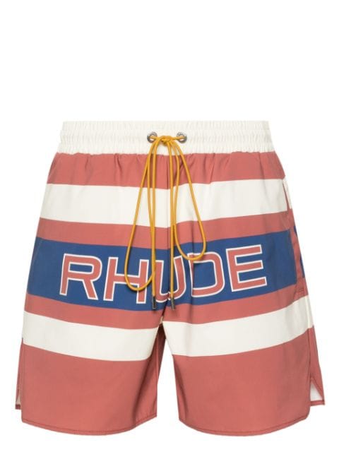 RHUDE Pavil logo-print shorts