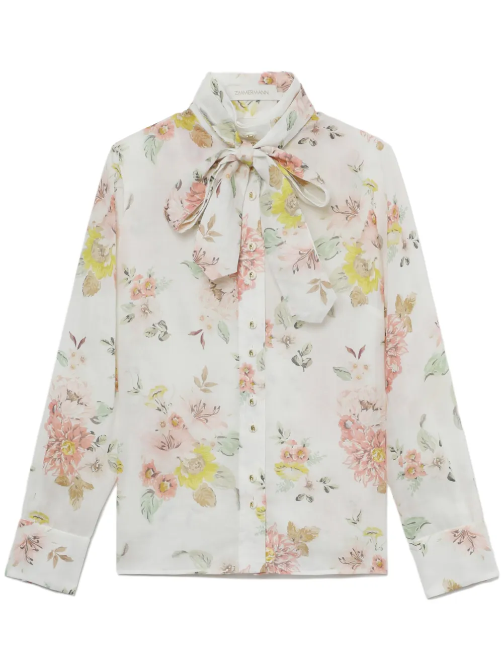 ZIMMERMANN Blouse met bloemenprint Wit