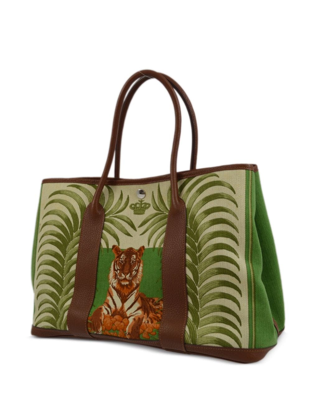 Hermès 2010 pre-owned Tigre Royal Garden Party 36 handbag - Bruin