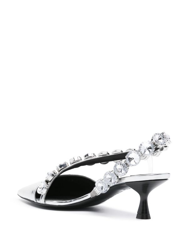 Stella McCartney Iconic Crystal 50mm Pumps - Farfetch