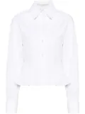 Stella McCartney peplum-waist cotton shirt - White