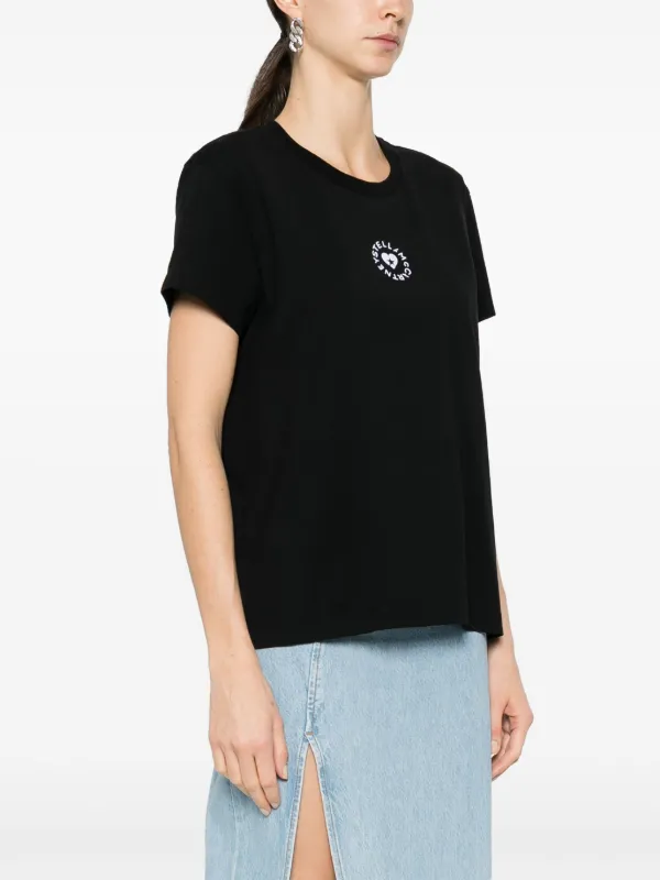 【Stella McCartney】関税送料込 Lovestruck コットン Tシャツ Stella McCartney Lovestruck Logo T-Shirt | Black | FARFETCH TR