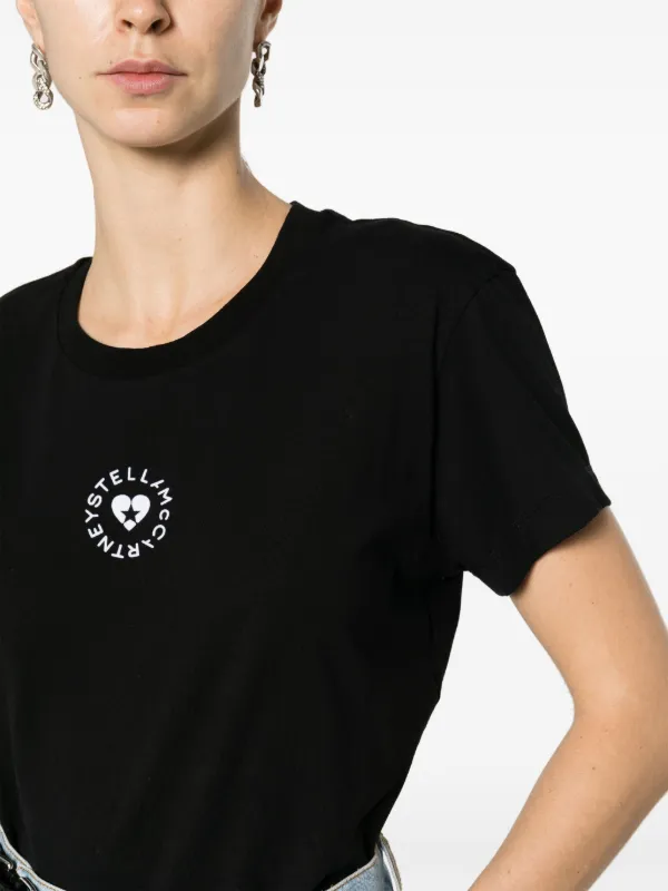 Tシャツ・カットソー Stella McCartney 'Lovestruck Logo' T-shirt Stella McCartney Lovestruck Logo T-Shirt | Black | FARFETCH TR