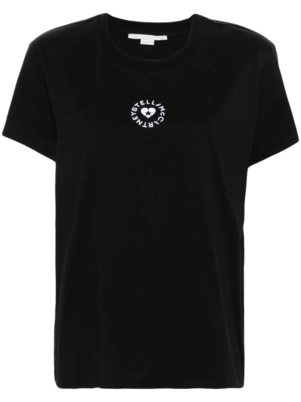 Stella McCartney T-shirt met logo Zwart