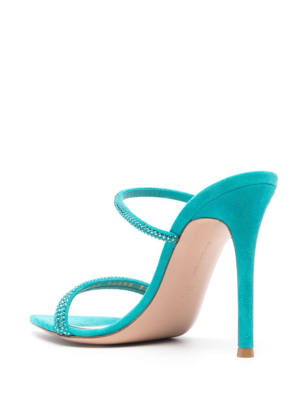 Shop Gianvito Rossi Cannes 105mm Mules In Blue