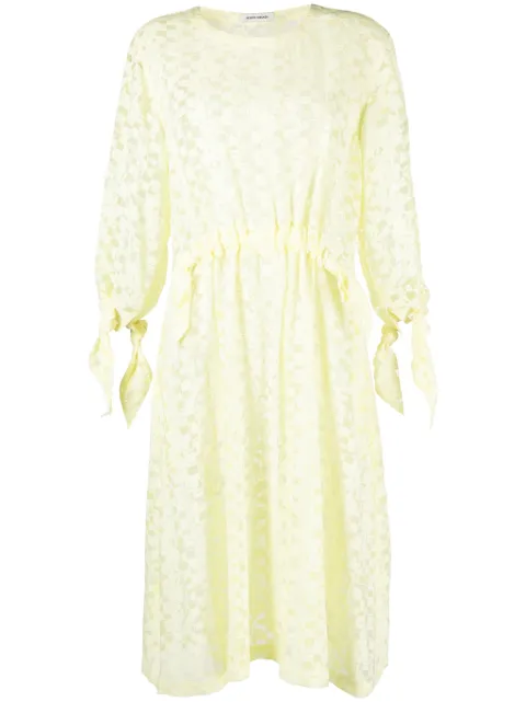 Henrik Vibskov vestido midi Bulk en jacquard