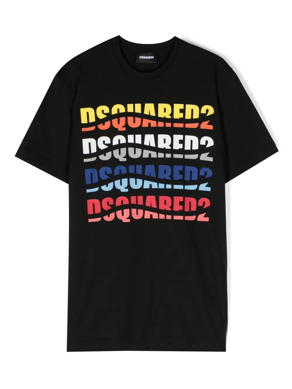 Dsquared2 Kids T-shirt met logoprint Zwart