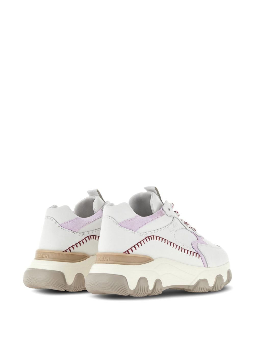 Shop Hogan Hyperactive Lace-up Sneakers In White