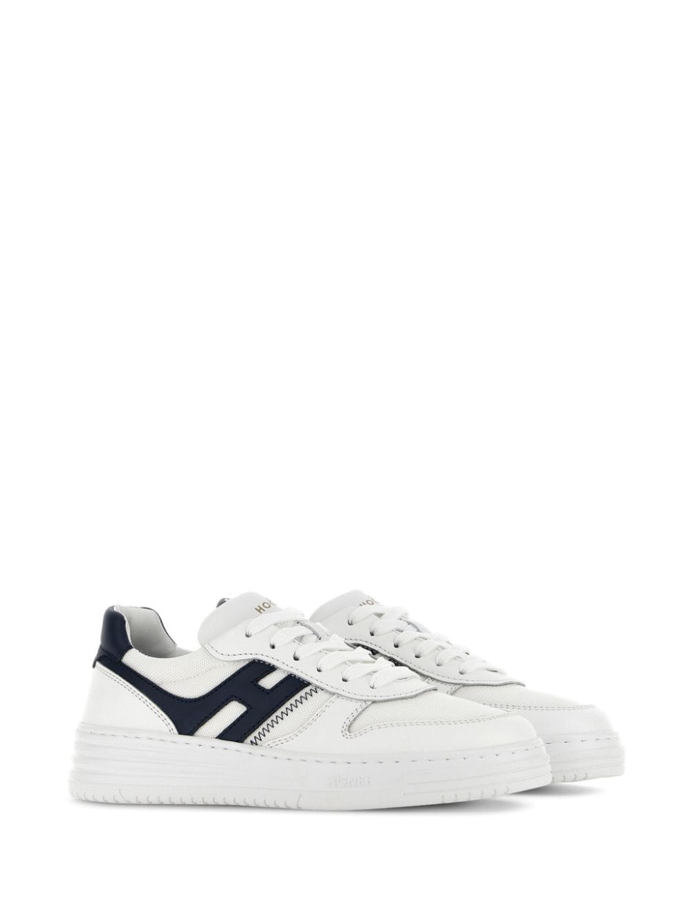 Shop Hogan H630 Panelled Sneakers In Weiss
