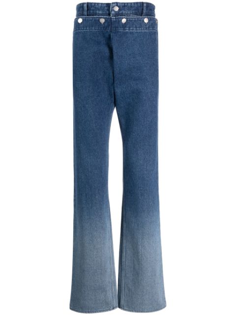 Botter double-waistband straight-leg jeans