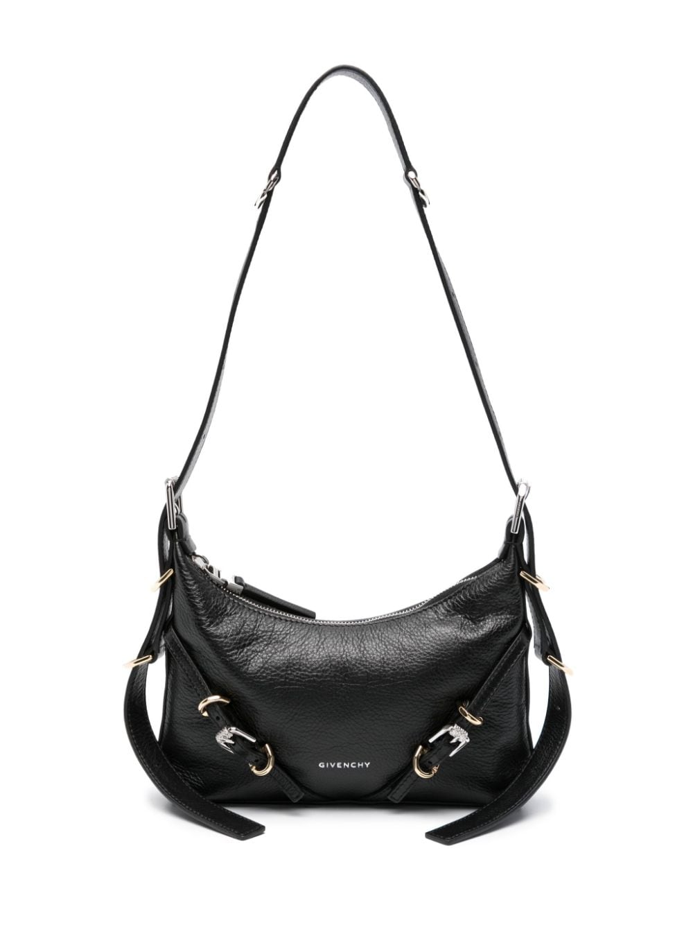 Shop Givenchy Mini Voyou Shoulder Bag In Black