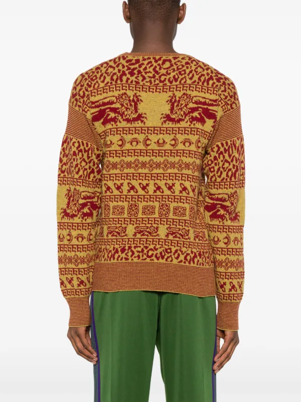 Vivienne Westwood intarsia-knit crew-neck Jumper | Red