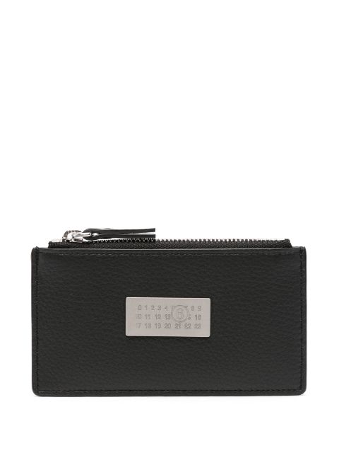 MM6 Maison Margiela logo-plaque leather wallet Men