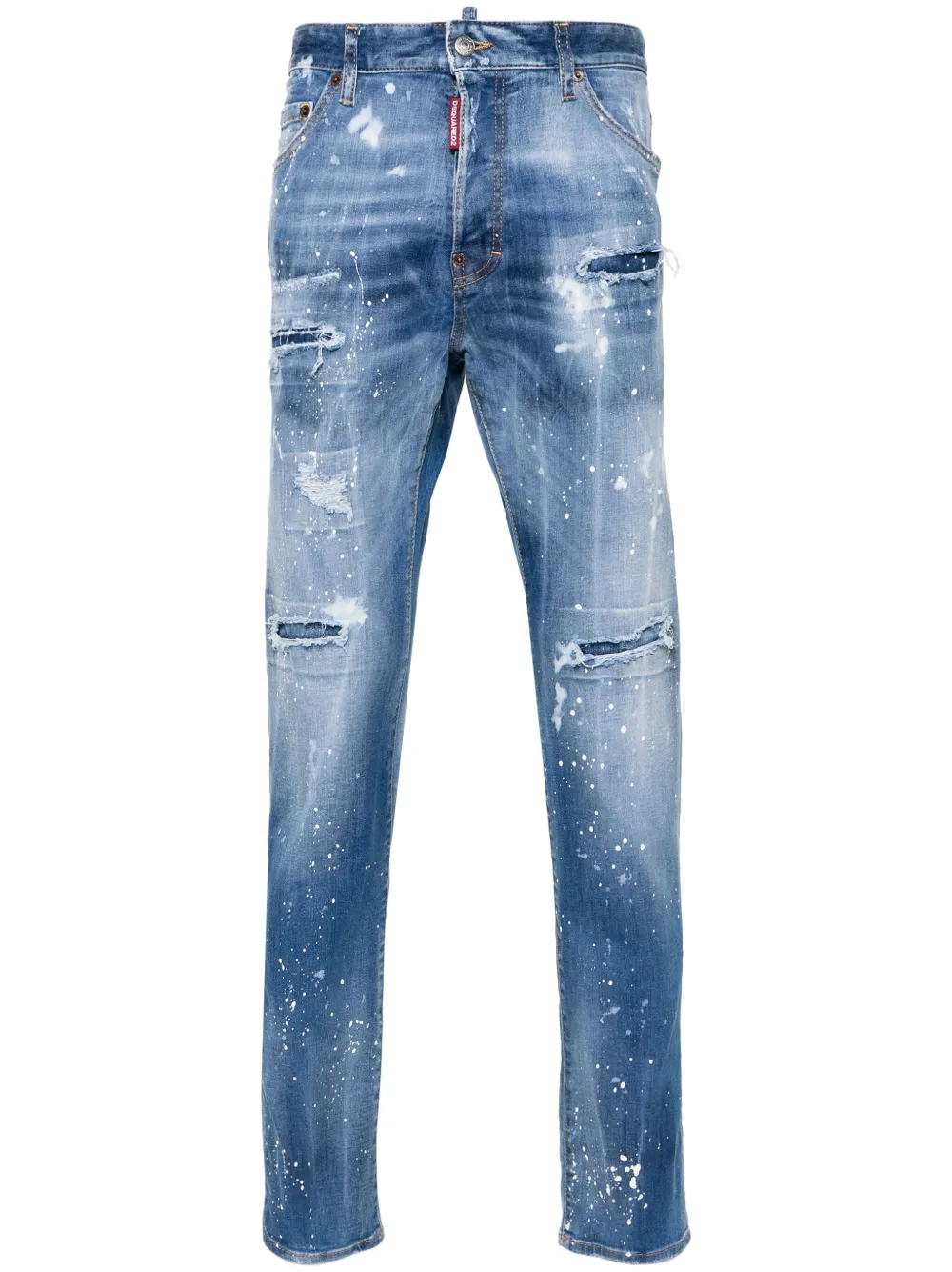 Dsquared2 Cool Guy gerafelde skinny jeans Blauw