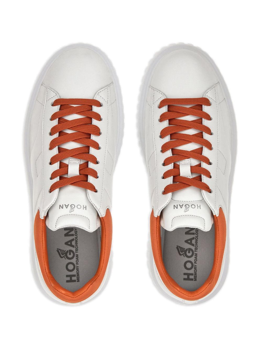 Hogan H-Stripes sneakers met plateauzool Wit