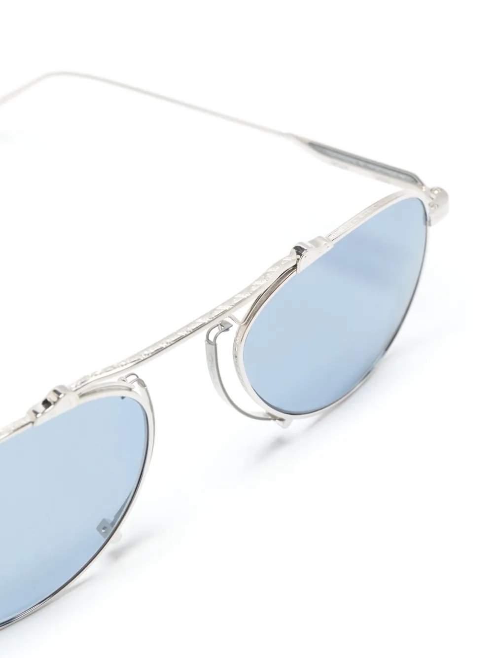 Matsuda M3130 zonnebril met piloten montuur Zilver