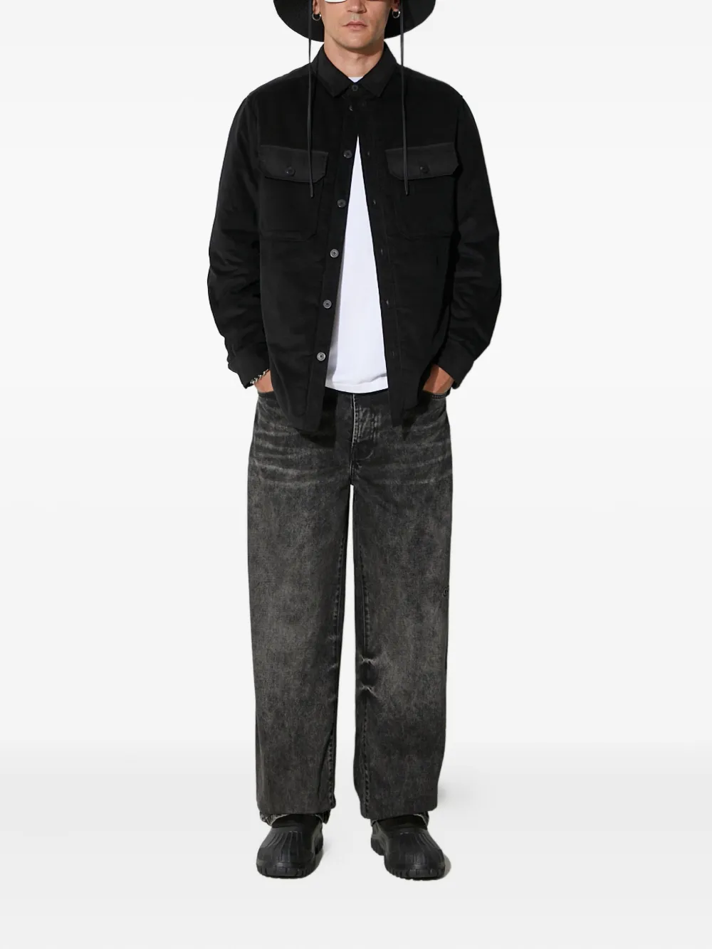 Neil Barrett button-fastening corduroy shirt jacket | Shirt Jackets | Image 2