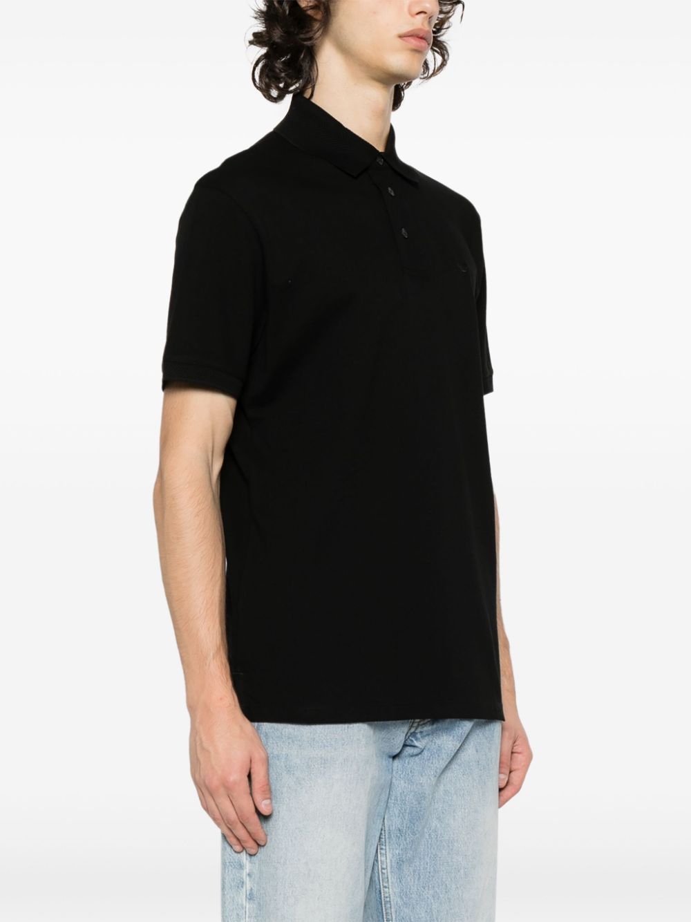 Emporio Armani logo-embroidered polo shirt Men