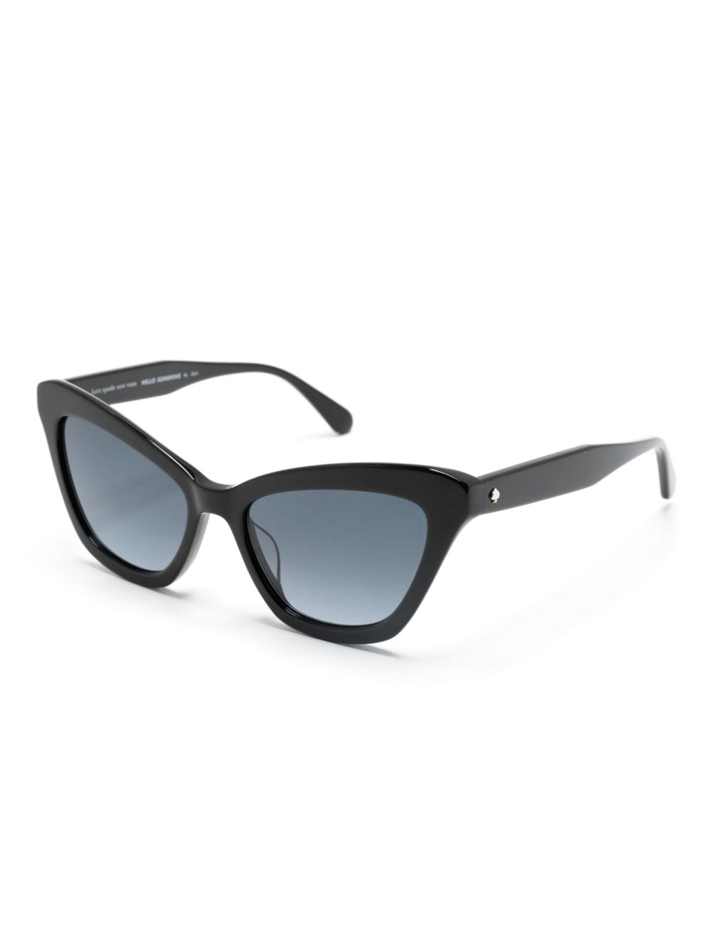 Shop Kate Spade Amelie Cat-eye Sunglasses In Black