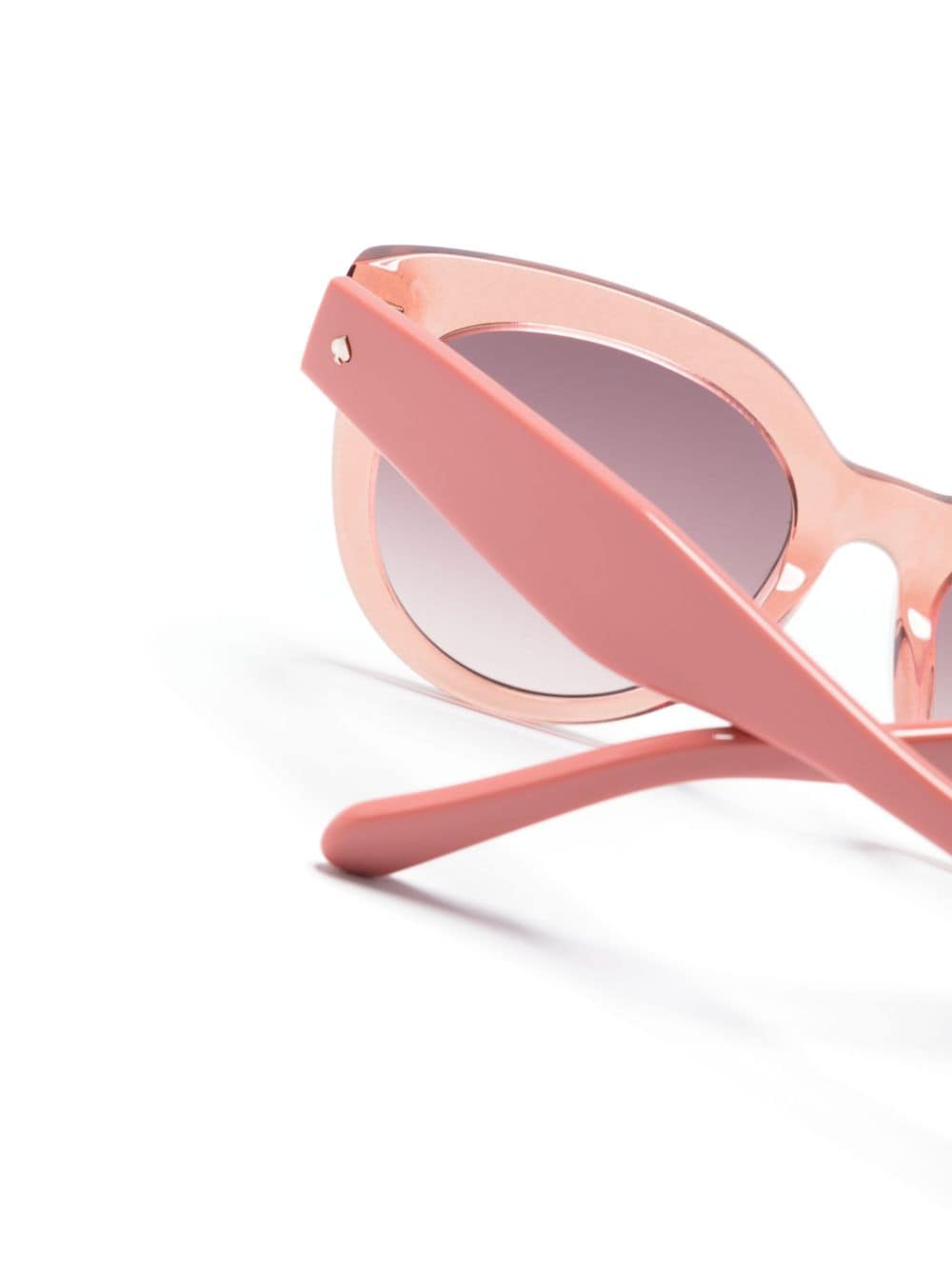 Shop Kate Spade Brea/f/s Round-frame Sunglasses In Pink