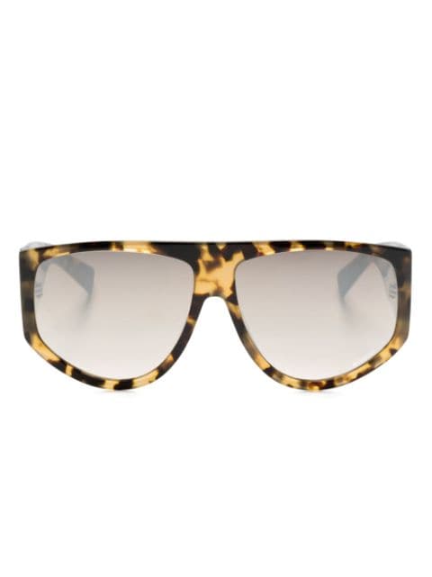 MISSONI EYEWEAR tortoiseshell oversize-frame sunglasses