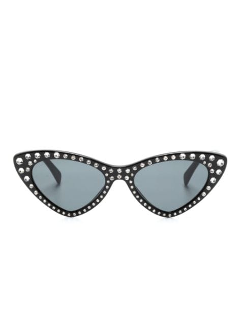 Moschino Eyewear crystal-embellished cat-eye frame sunglasses