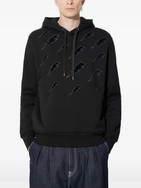 Neil Barrett hoodie con motivo de rayo
