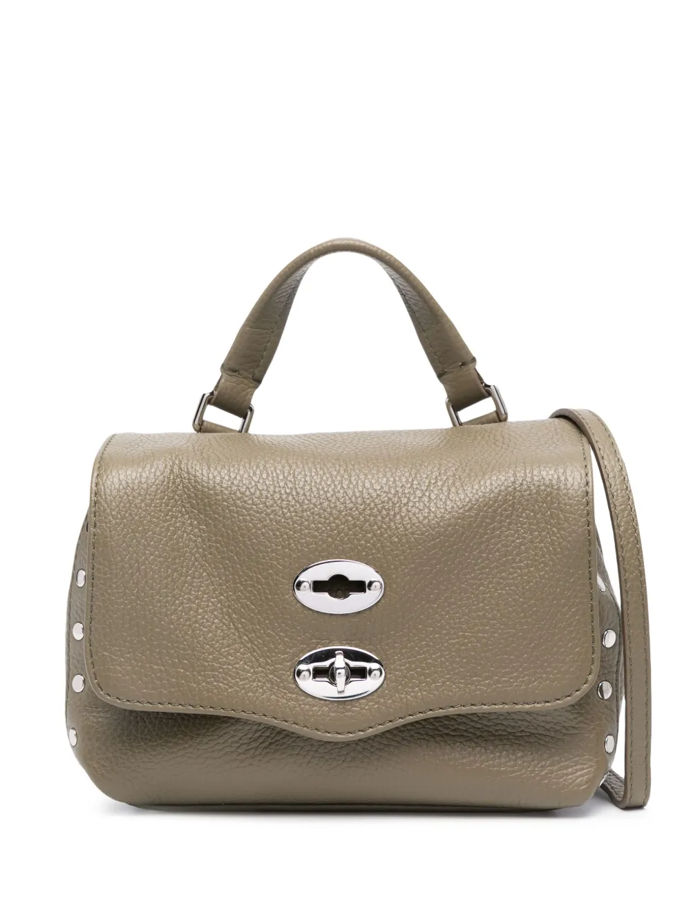 Zanellato large Postina leather tote bag - Green