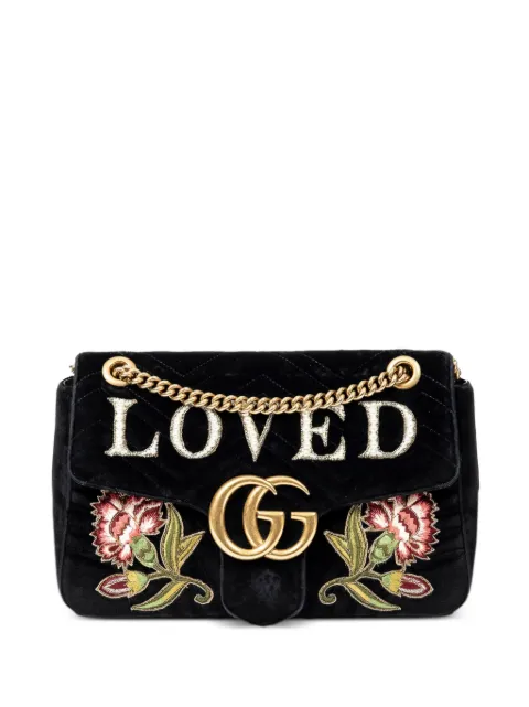 Gucci Pre-Owned 2016-2022 Marmont Double G velvet shoulder bag