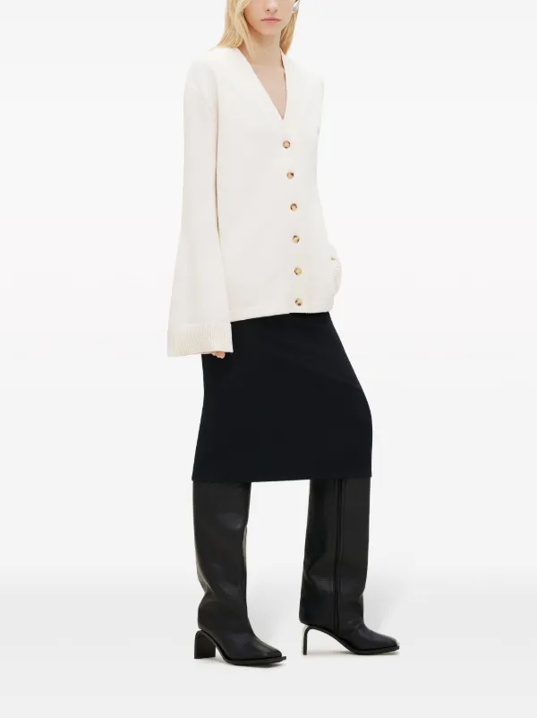 Courrèges ロゴ カーディガン | ホワイト | FARFETCH JP