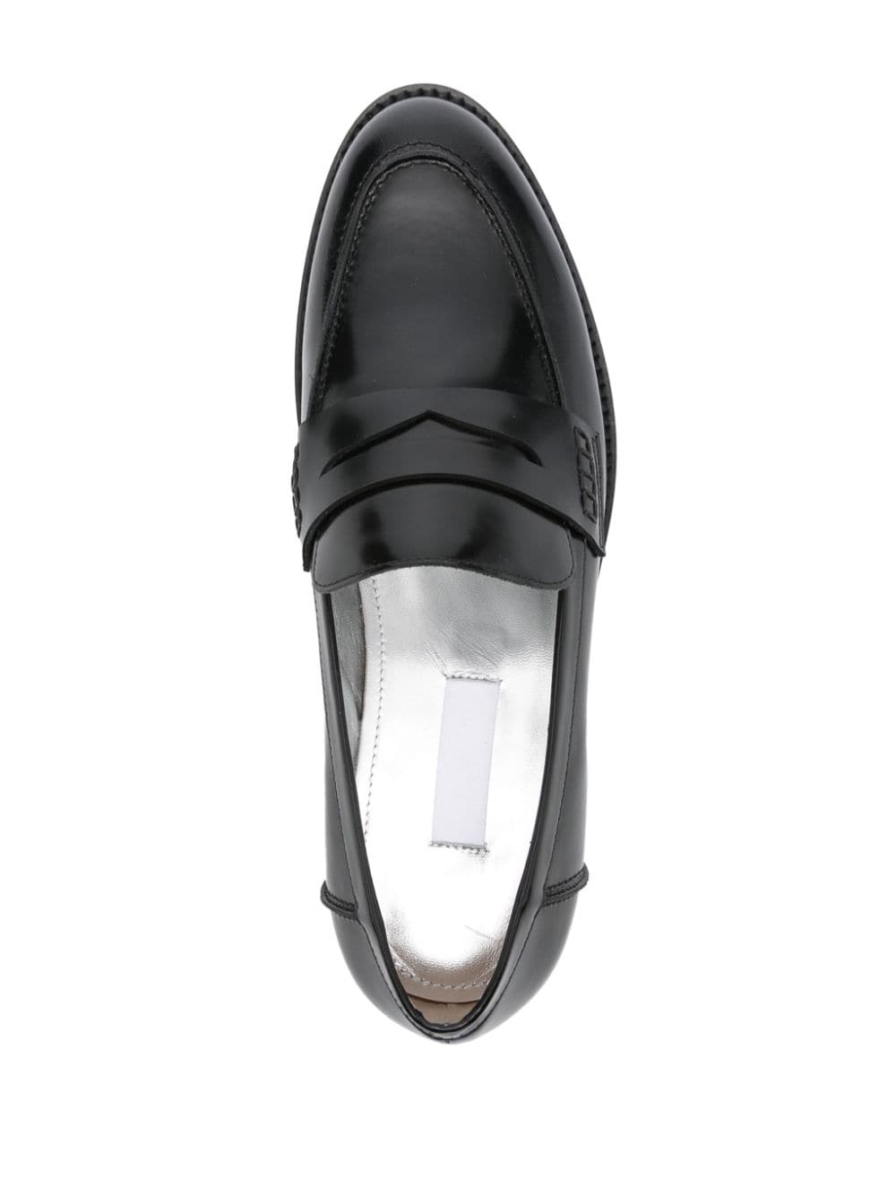 Shop Suzanne Rae Orczy Leather Loafers In Black
