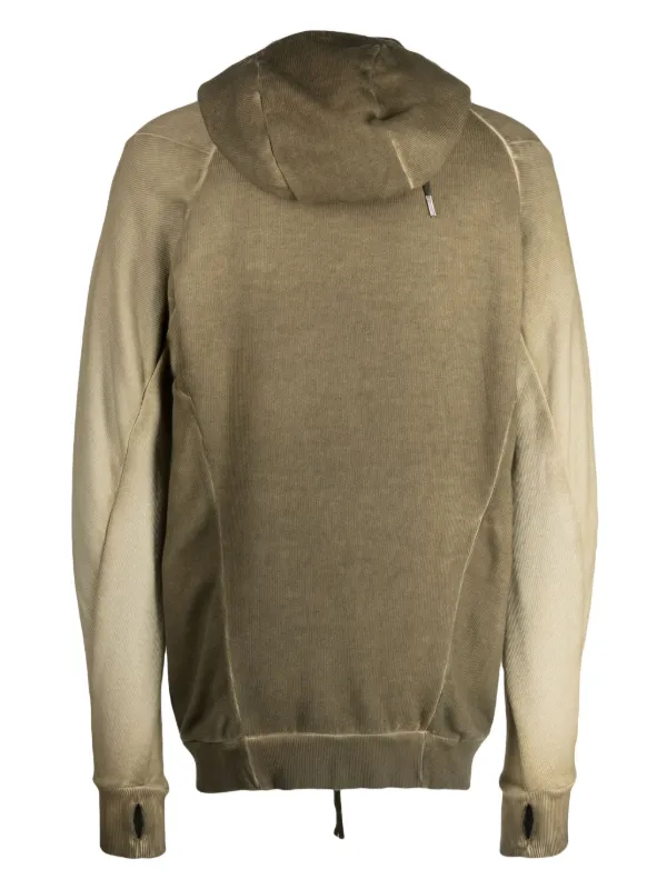 Boris Bidjan Saberi: Khaki 2.2 ST Reversible Hoodie | SSENSE