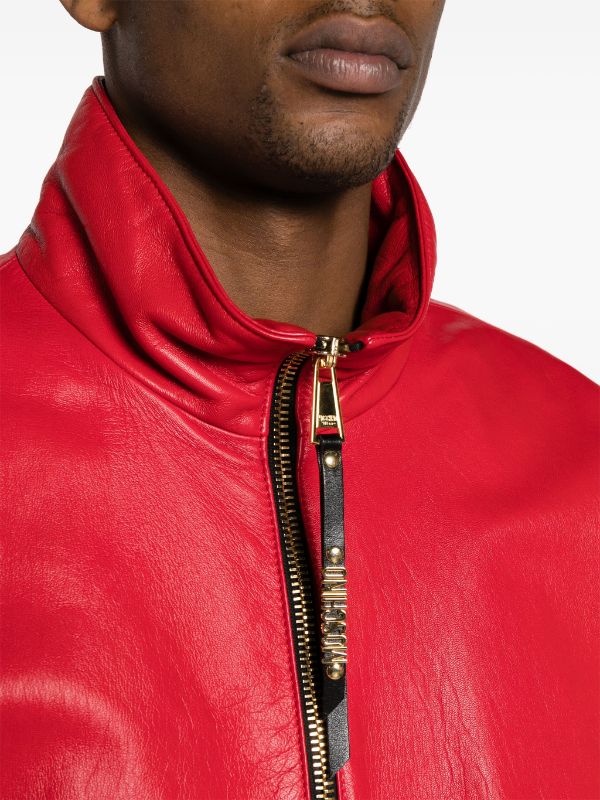 Moschino red discount bomber jacket