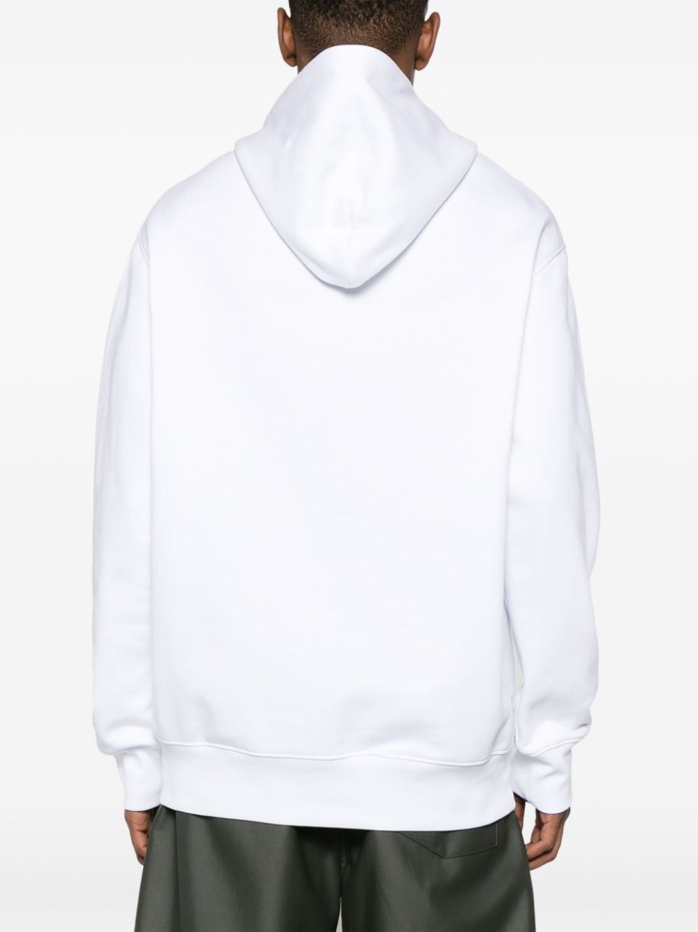 Moschino Katoenen hoodie met logoprint Wit