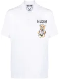 Moschino Teddy Bear-motif cotton polo shirt - White