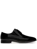 Bally almond-toe patent-finish derby shoes - Black