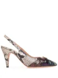 Bally snakeskin-effect leather pumps - Neutrals