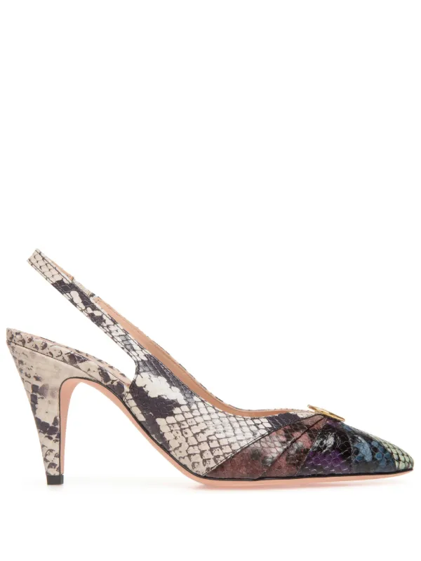 Bally snakeskin-effect Leather Pumps | Neutrals | FARFETCH UK