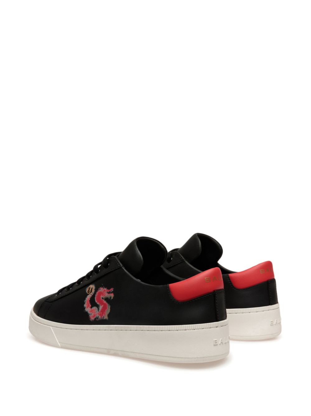 Bally Leren sneakers Zwart