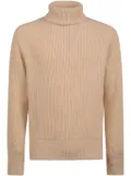 Bally roll-neck ribbed wool jumper - Neutrals
