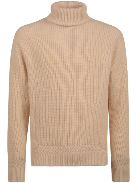 Bally roll-neck ribbed wool jumper