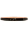 Bally logo-buckle leather belt - Black