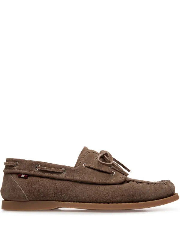 Bally lace up Suede Loafers Brown FARFETCH CA