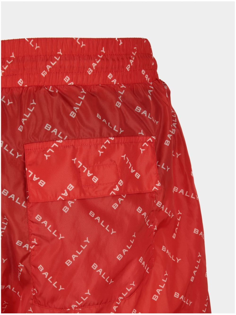 Shop Bally Logo-print Swim Shorts In Red