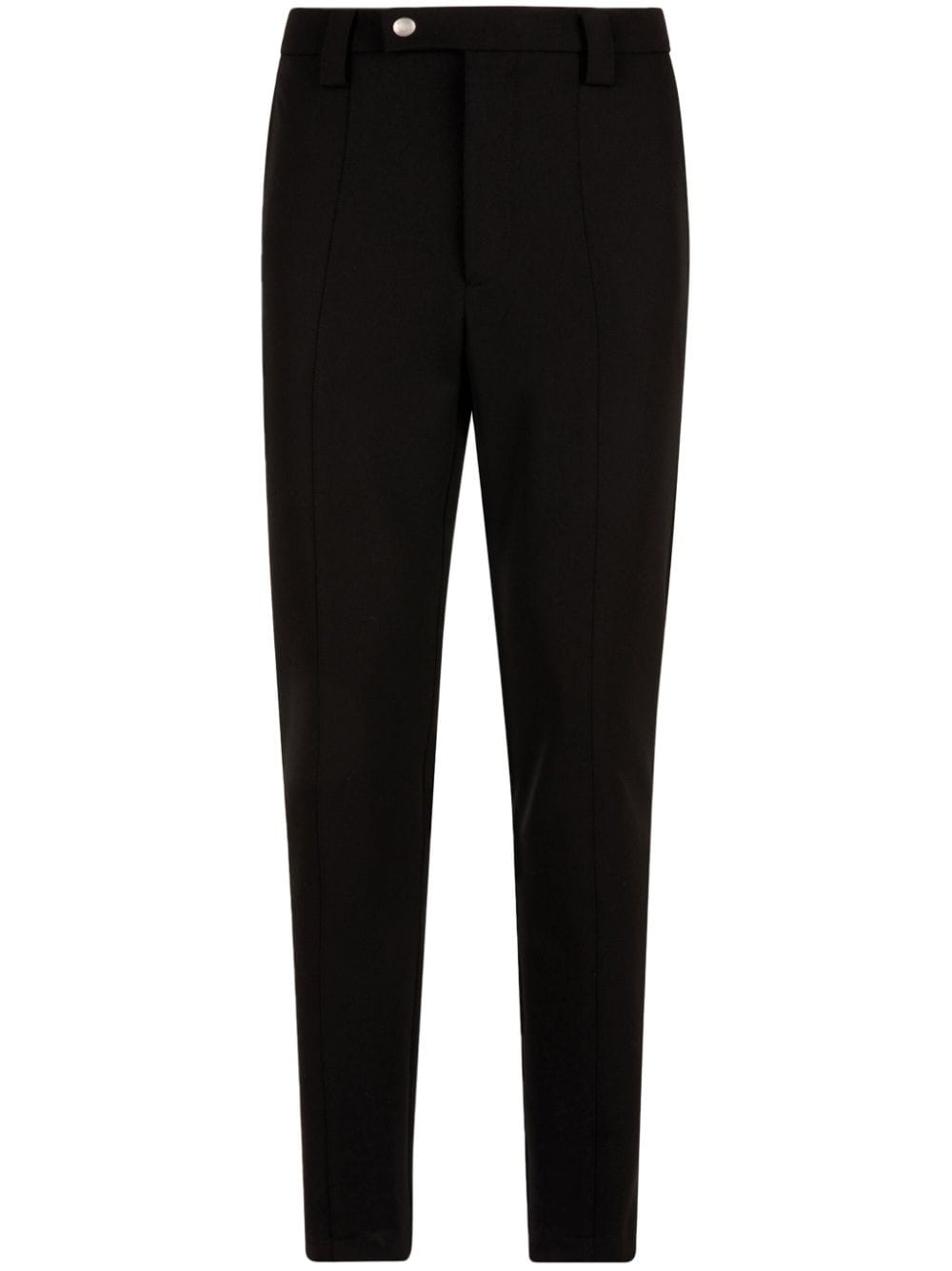 Bally Slim-fit Logo Tag Trousers In Black