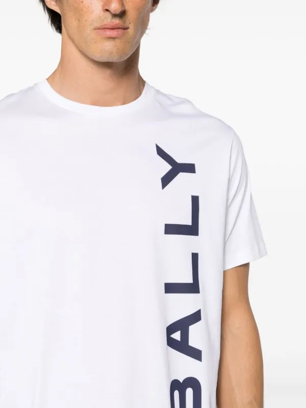 直営店☆BALLY☆SALE! レタリングロゴ 半袖 Tシャツ/ WHITE Bally ロゴ Tシャツ | ホワイト | FARFETCH JP