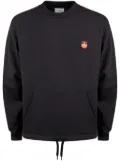 Bally logo-patch drawstring sweatshirt - Blue