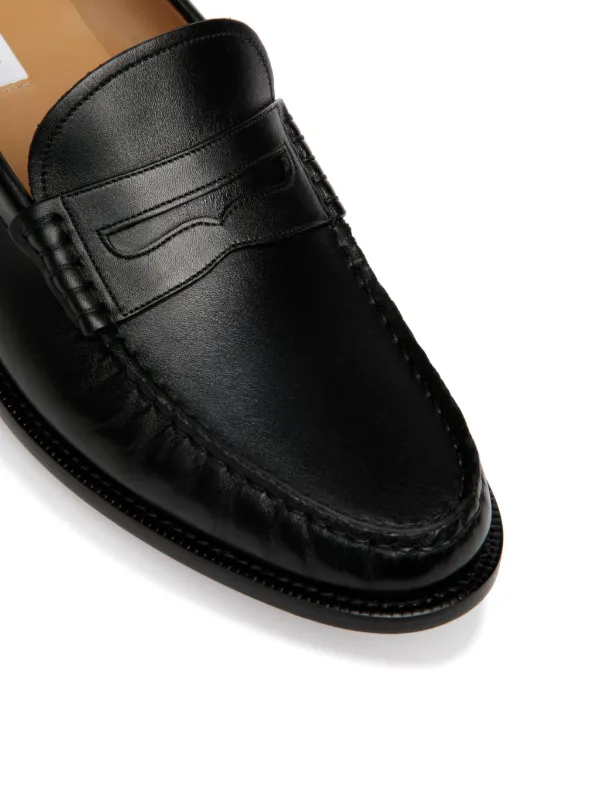 Bally Oregon Loafer in Leather wide foot morphology men Calf Leather Rubber Calf Leather 43.5 Black