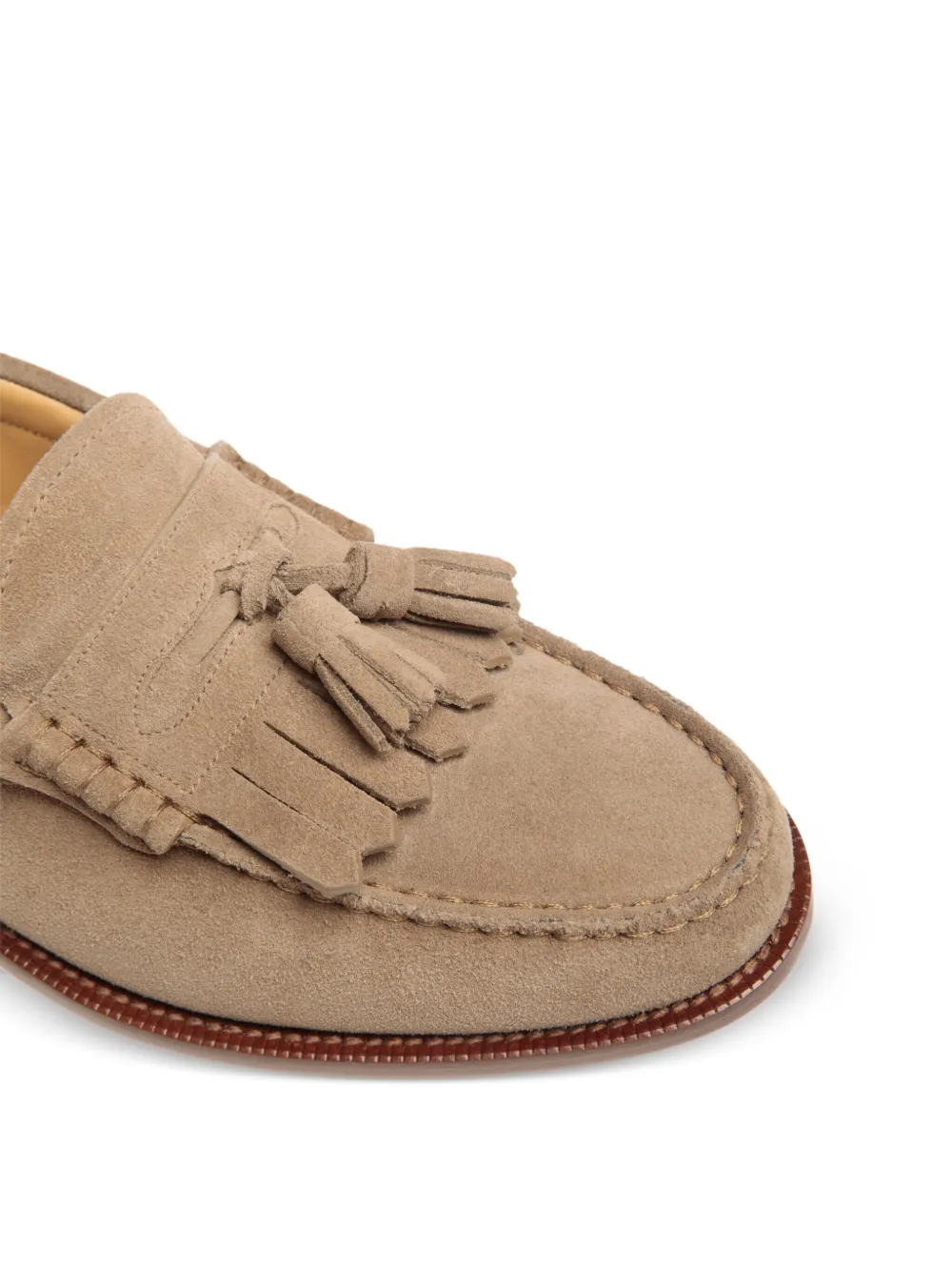 Shop Bally Oregon Suede Loafers In Neutrals